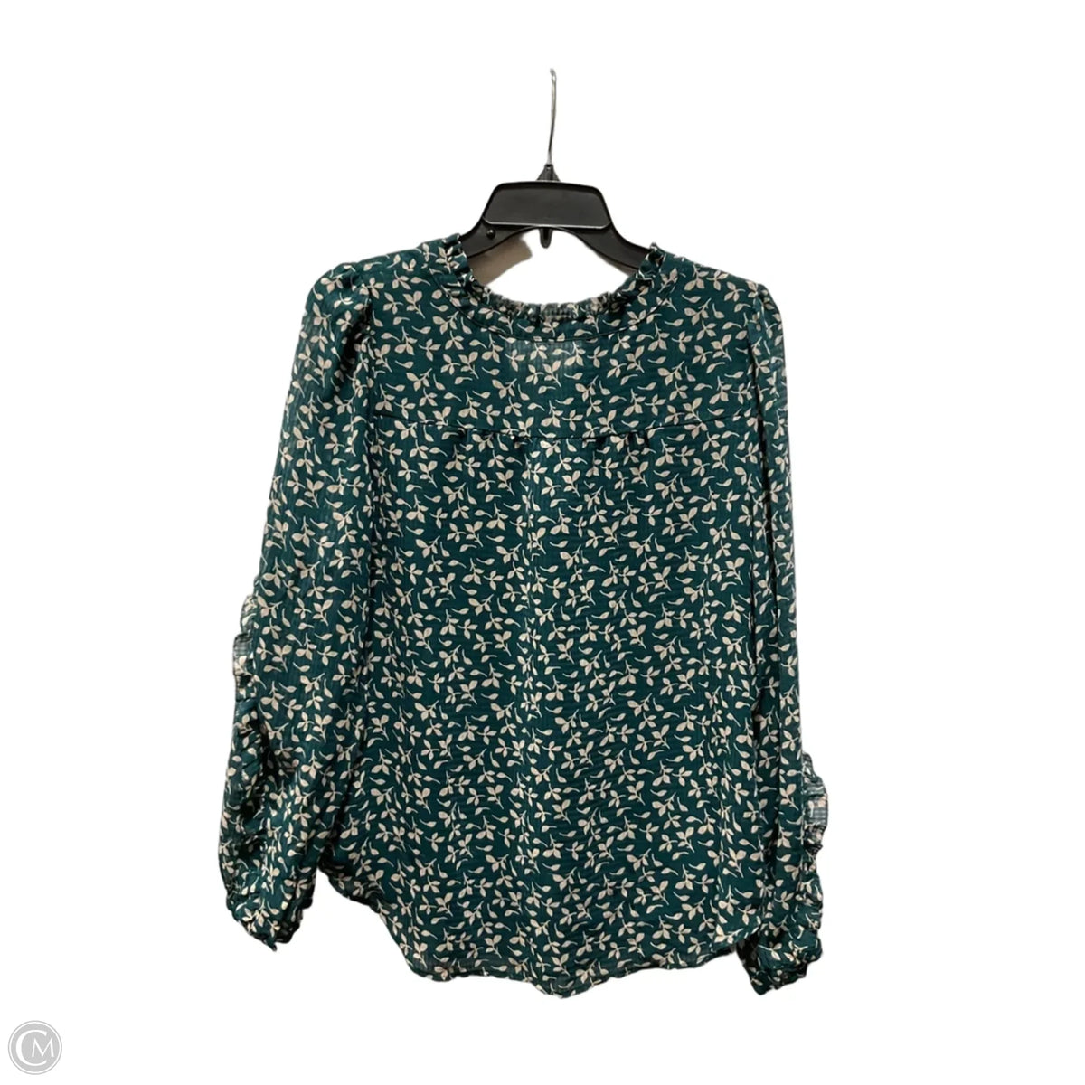 Top Long Sleeve By Loft In Green, Size: L