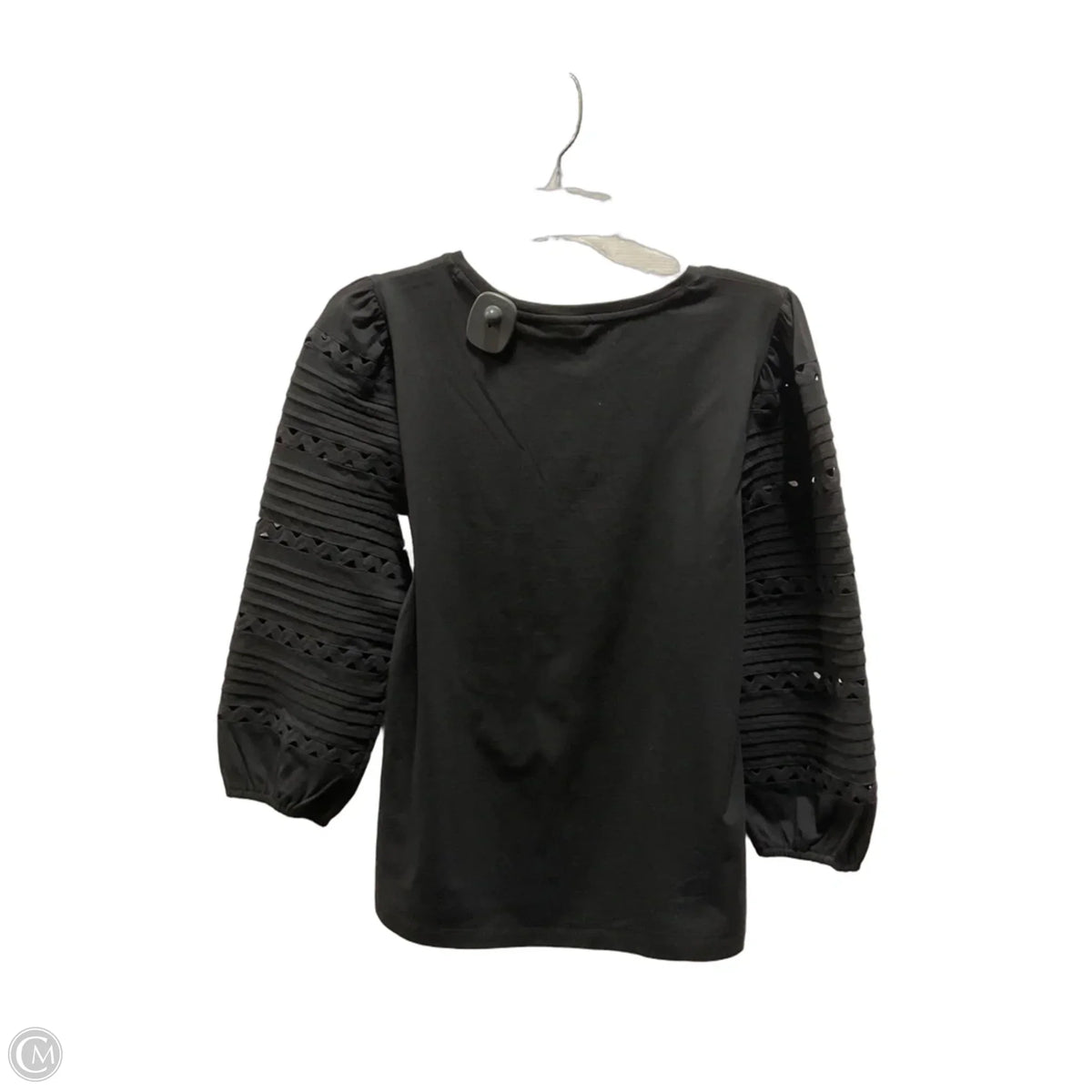 Top Long Sleeve By Chicos In Black, Size: M