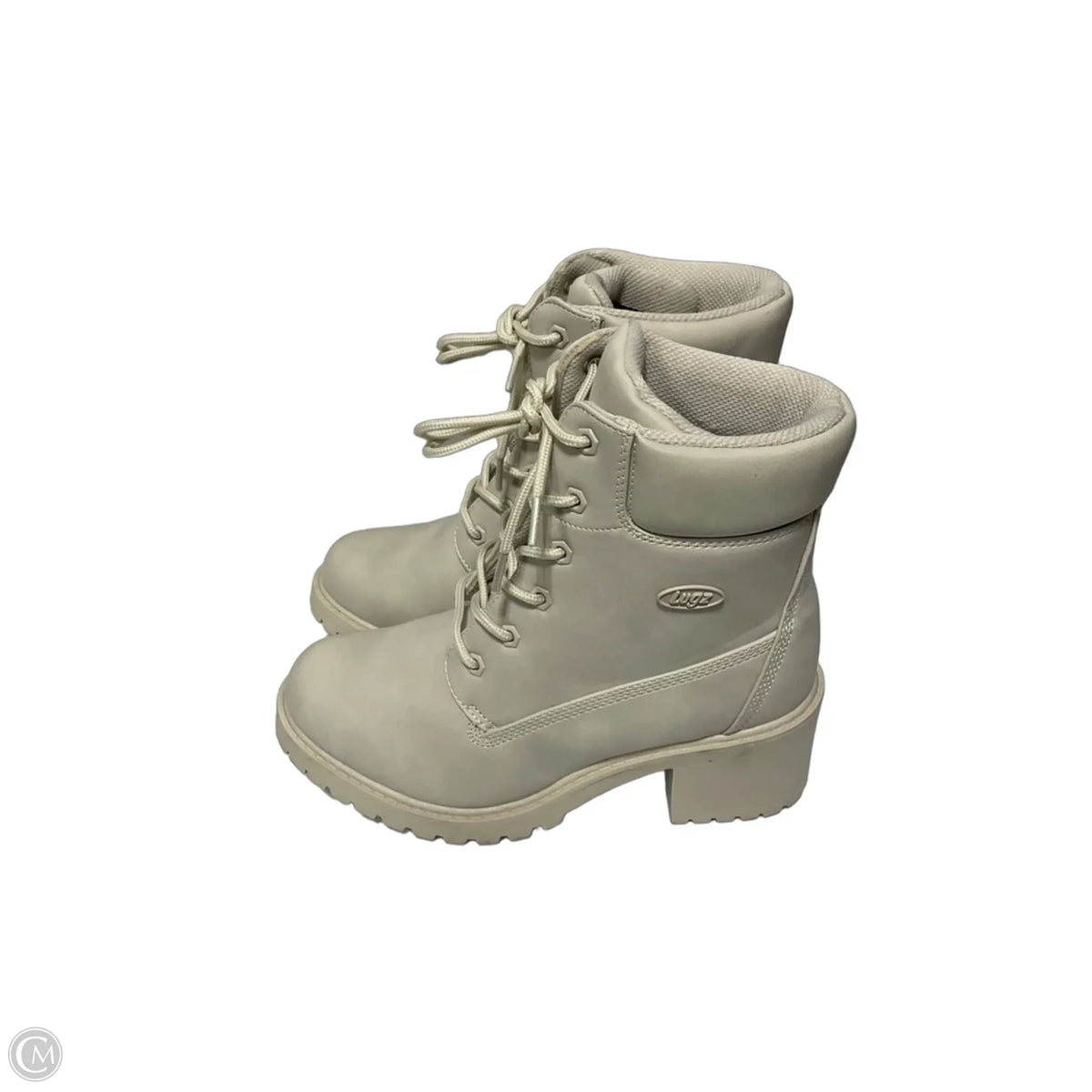 Boots Ankle Heels By Cmf In Cream, Size: 9