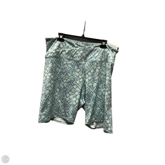 Athletic Shorts By Maurices In Green & White, Size: 3x