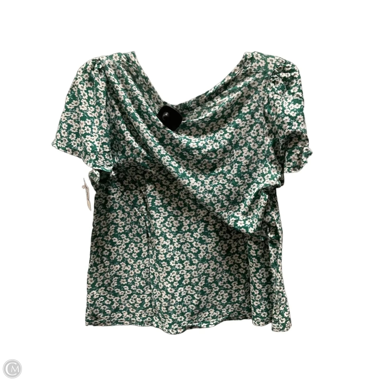 Top Short Sleeve By Lucky Brand In Green, Size: M
