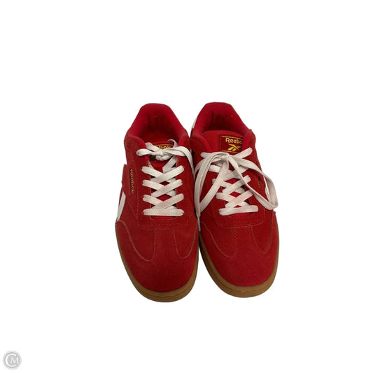 Shoes Athletic By Reebok In Red & White, Size: 9.5
