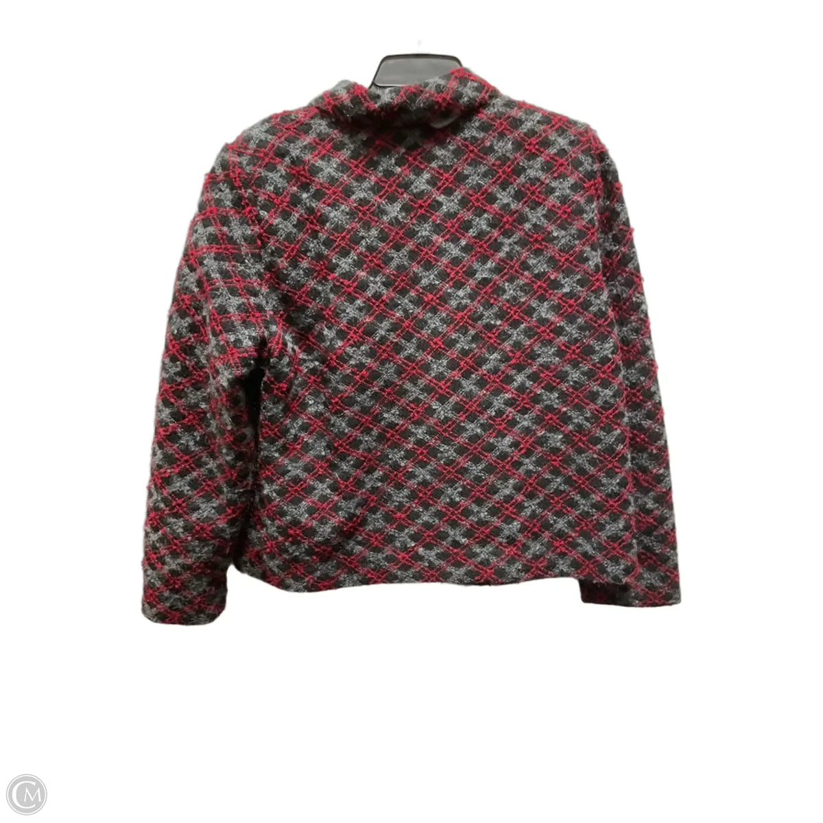 Blazer By Requirements In Black & Red, Size: 18