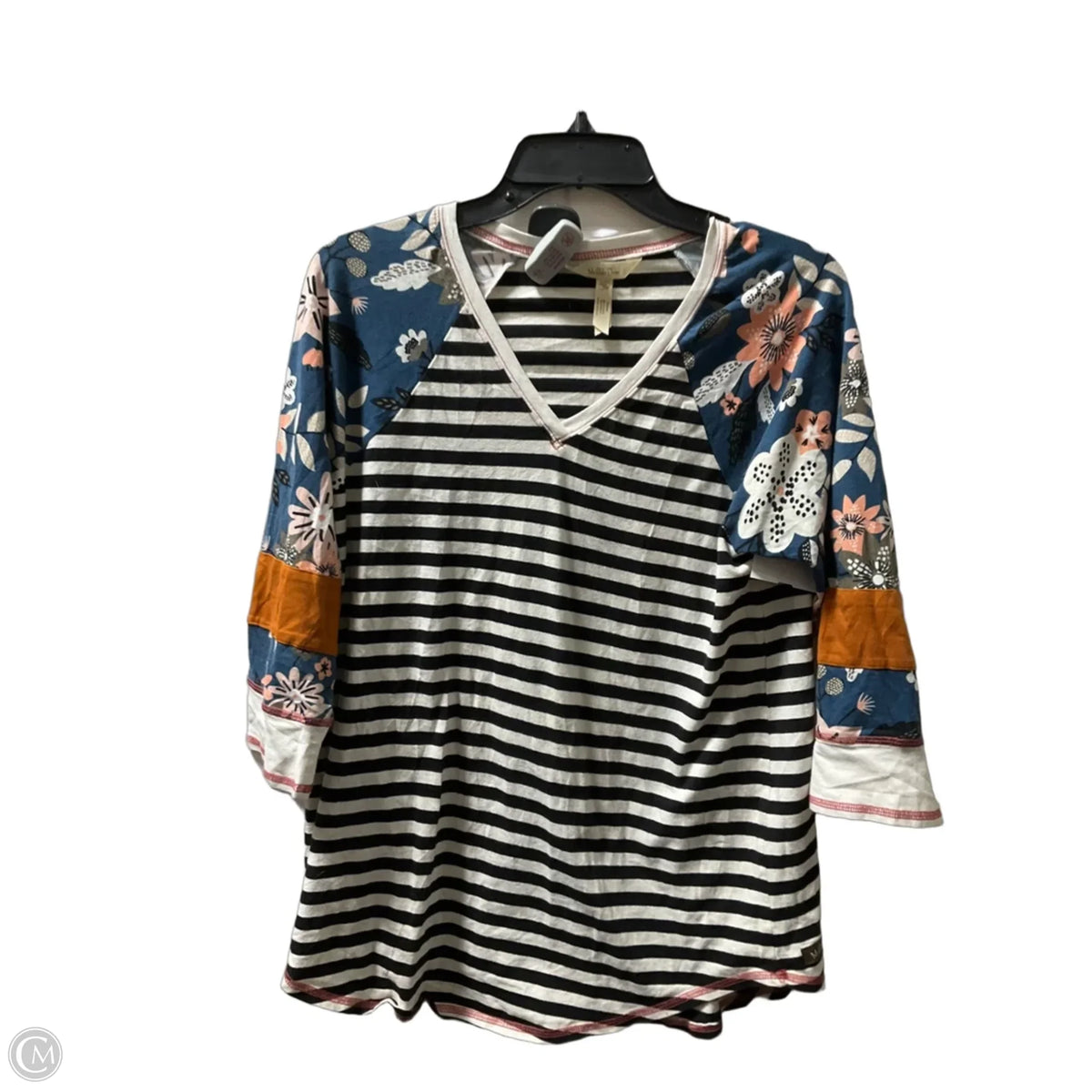 Top Long Sleeve By Matilda Jane In Striped Pattern, Size: M