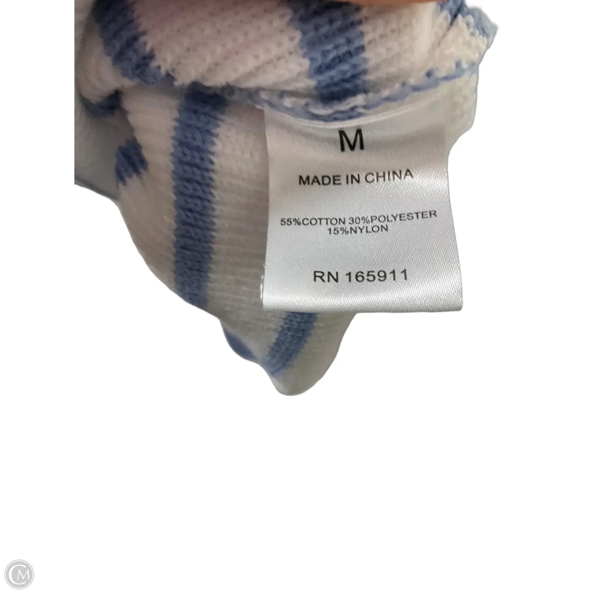 Sweater By Grace + Karma In Blue & White, Size: M