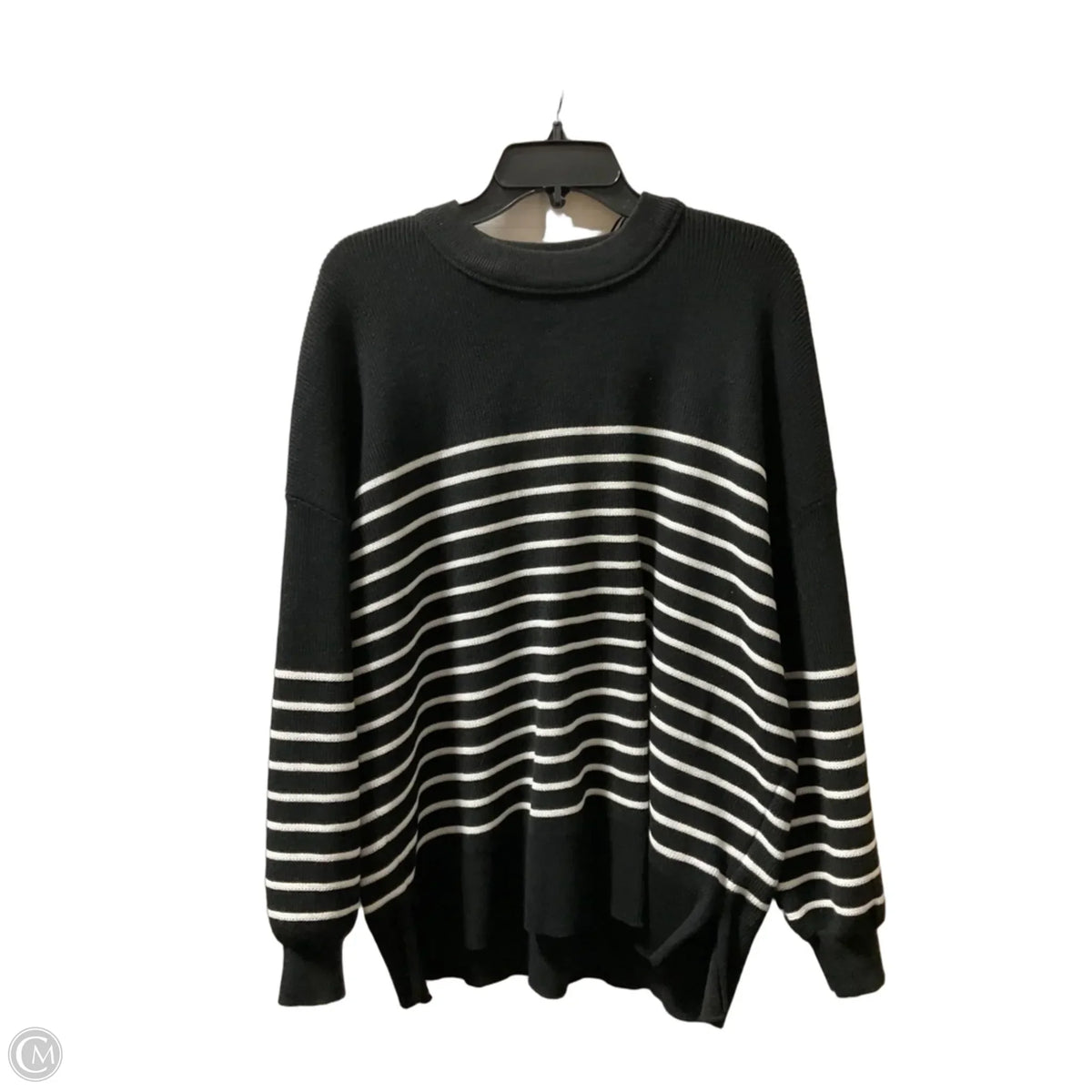Sweater By Grace + Karma In Black & White, Size: M