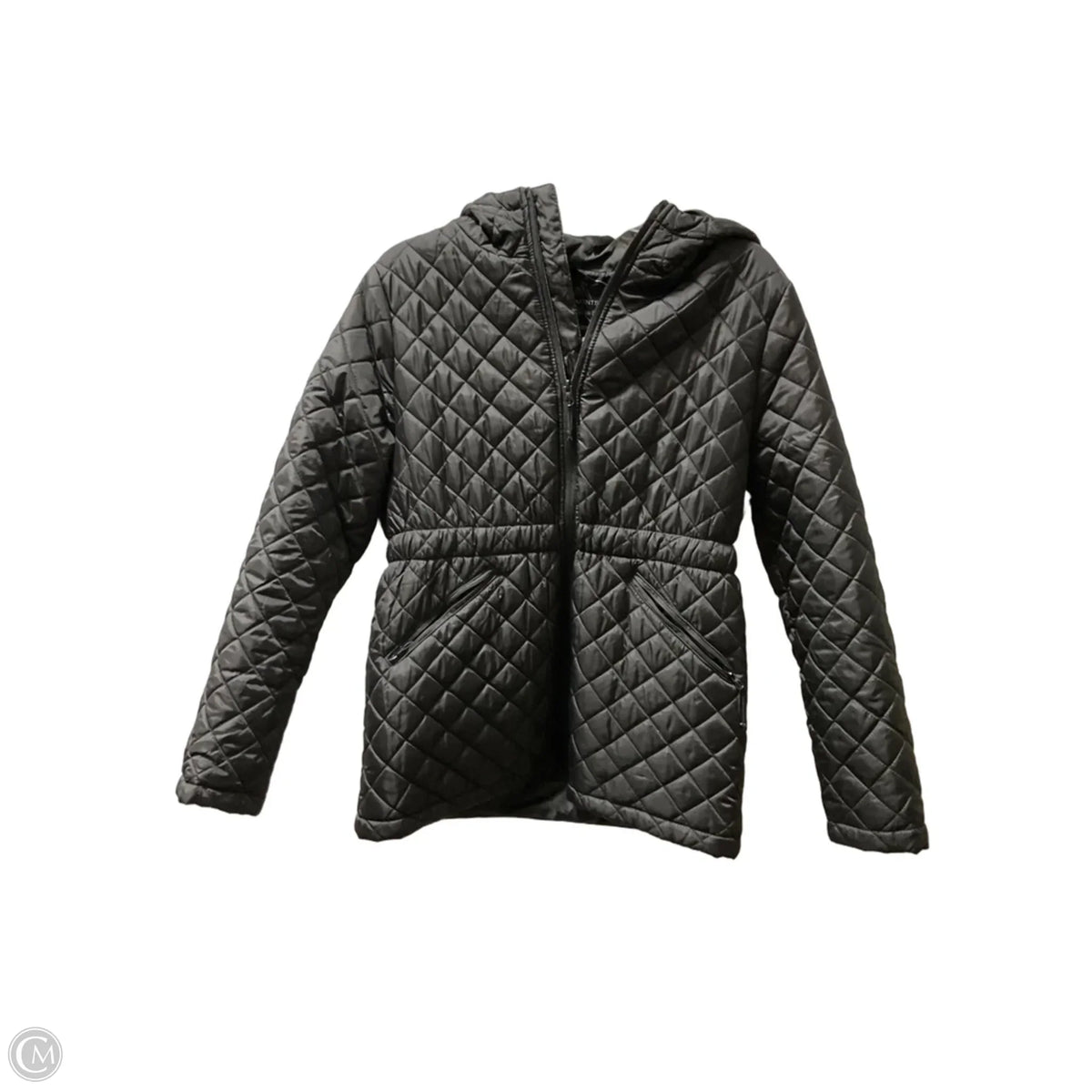 Jacket Puffer & Quilted By Elevenses In Black, Size: L