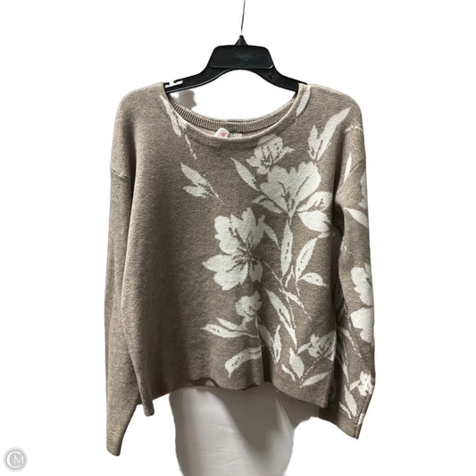Sweater By Joie In Brown & White, Size: S