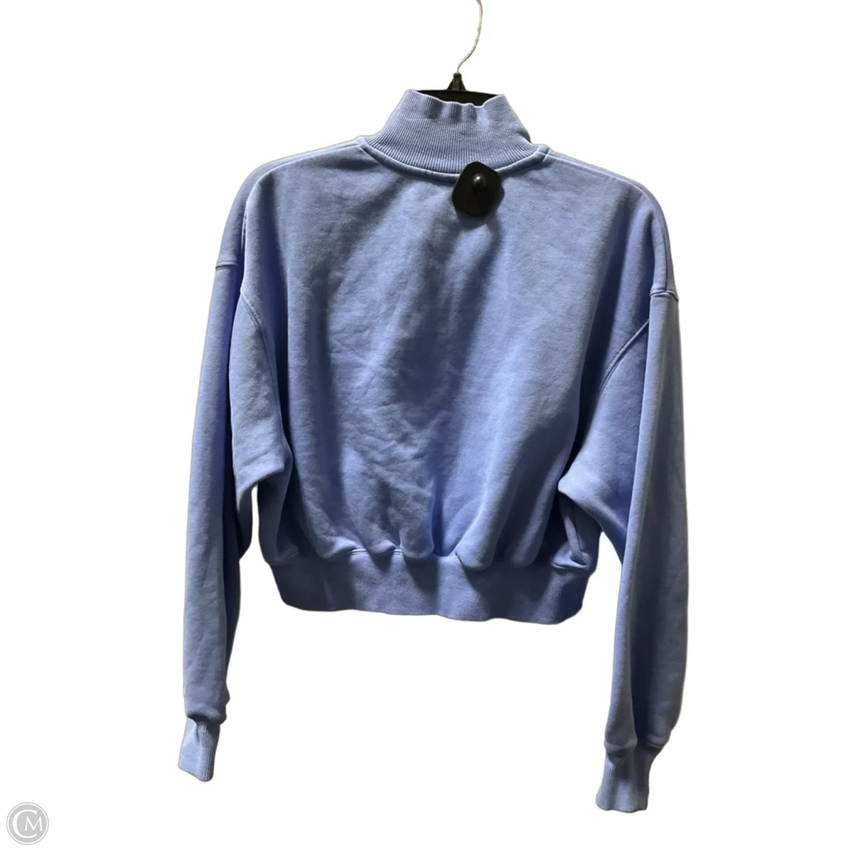 Athletic Sweatshirt Collar By Nike In Blue, Size: S
