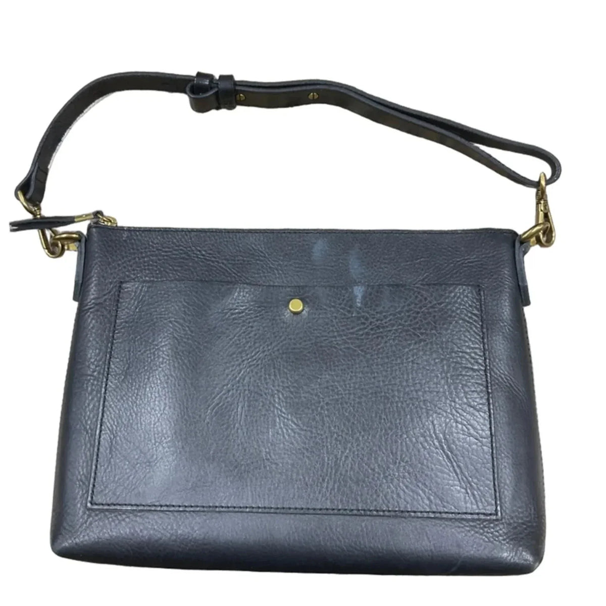 Handbag Leather By Madewell, Size: Medium