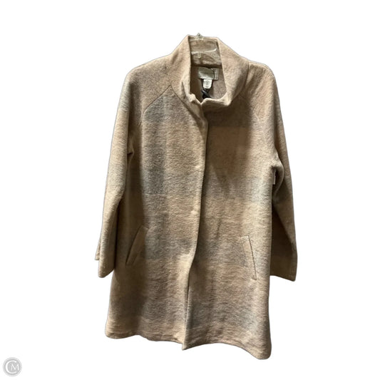 Coat Faux Fur & Sherpa By Adrienne Vittadini In Cream, Size: L