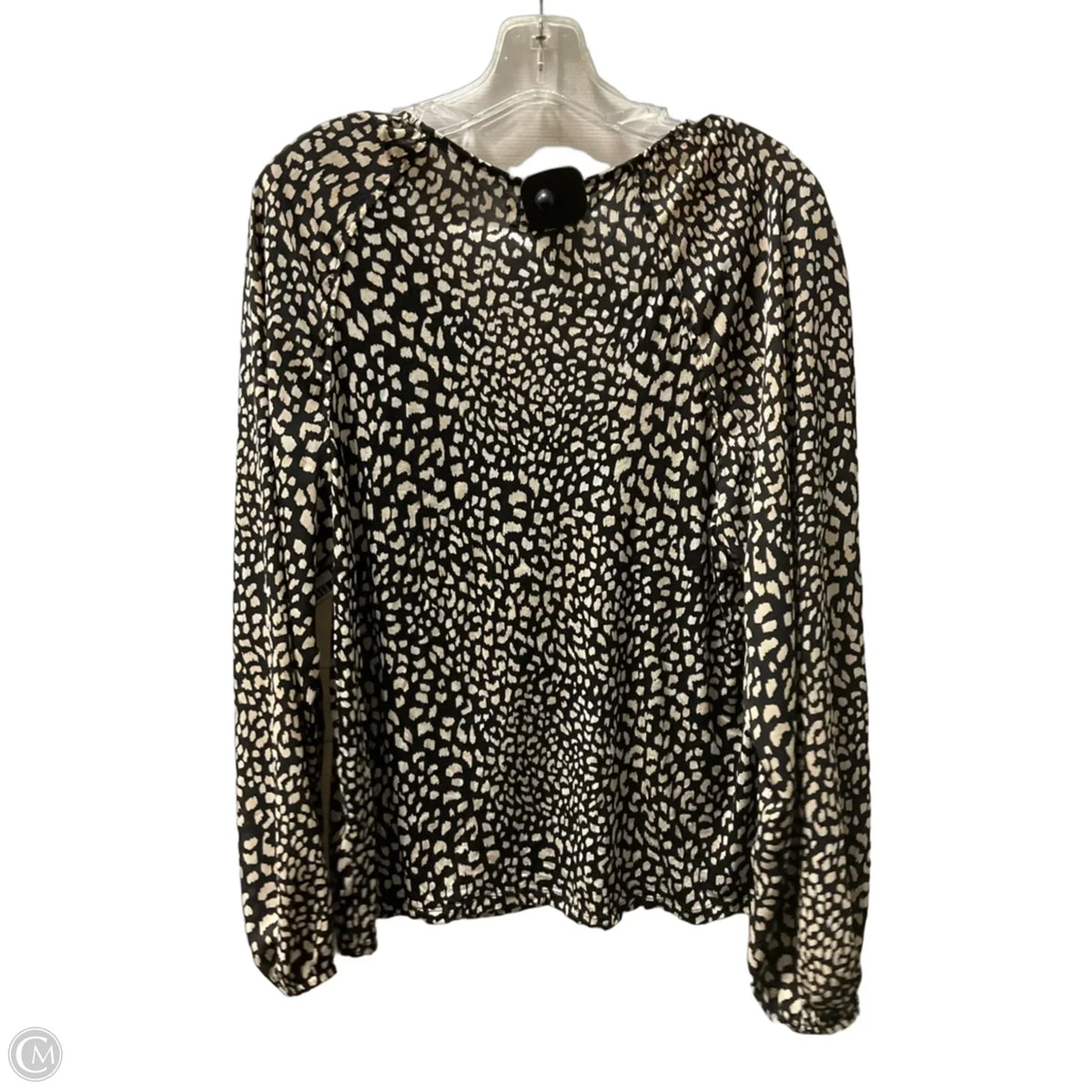 Top Long Sleeve By Loft In Black & Brown, Size: L