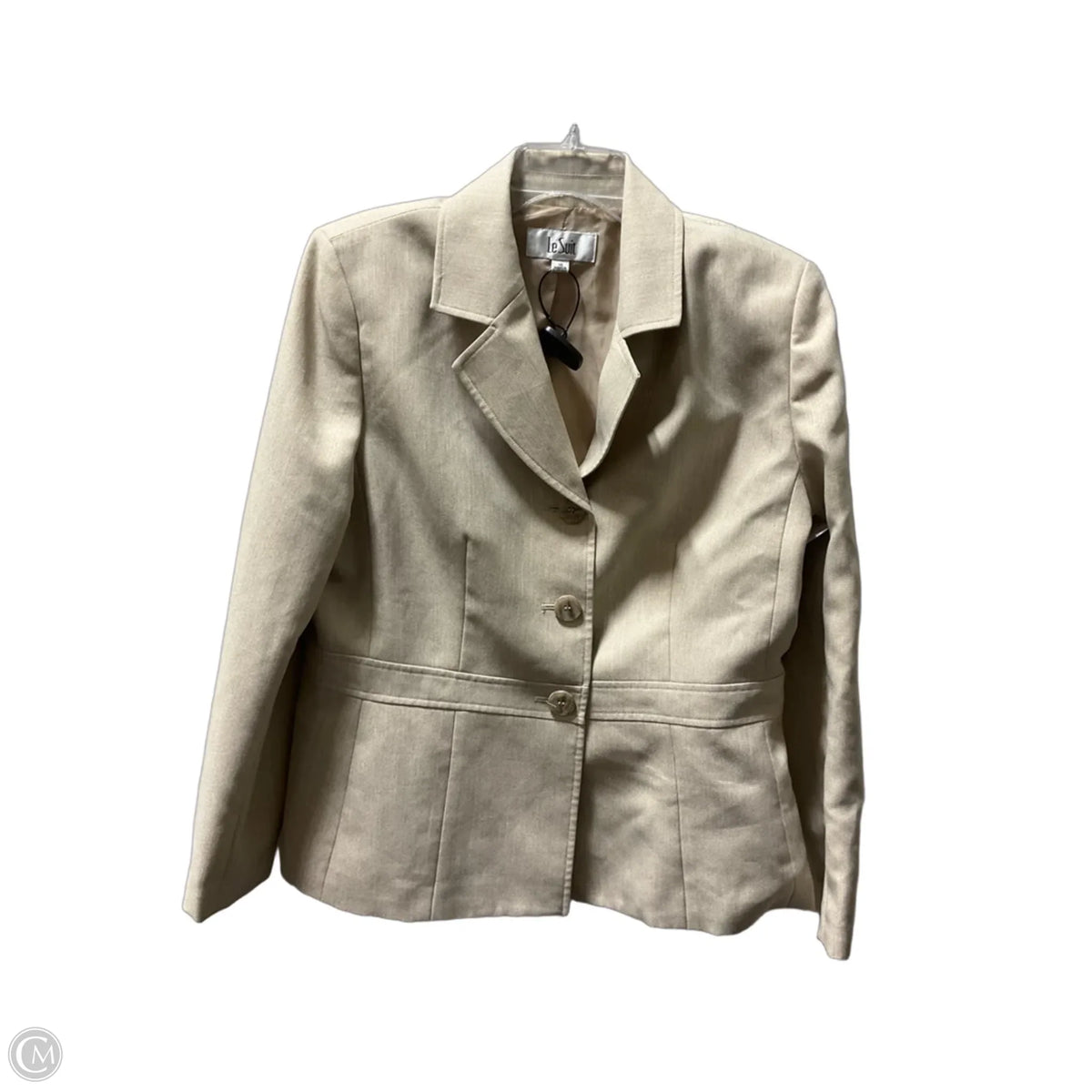 Blazer By Le Suit In Cream, Size: L