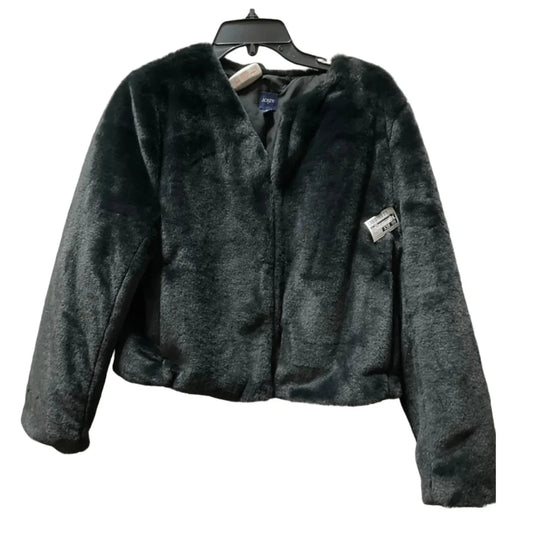 Coat Faux Fur & Sherpa By J. Crew In Black, Size: M