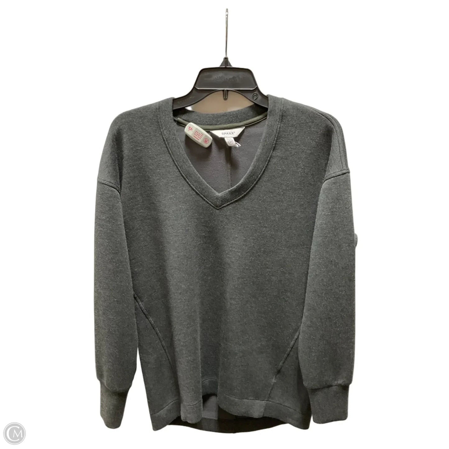 Athletic Sweatshirt Collar By Spanx In Grey, Size: Xs