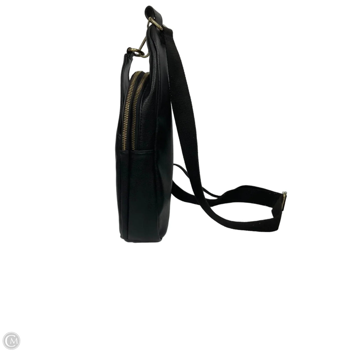 Crossbody Leather By Jen & Co, Size: Medium