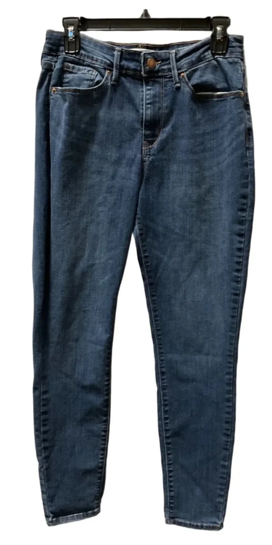Jeans Skinny By Levis In Blue, Size: 10