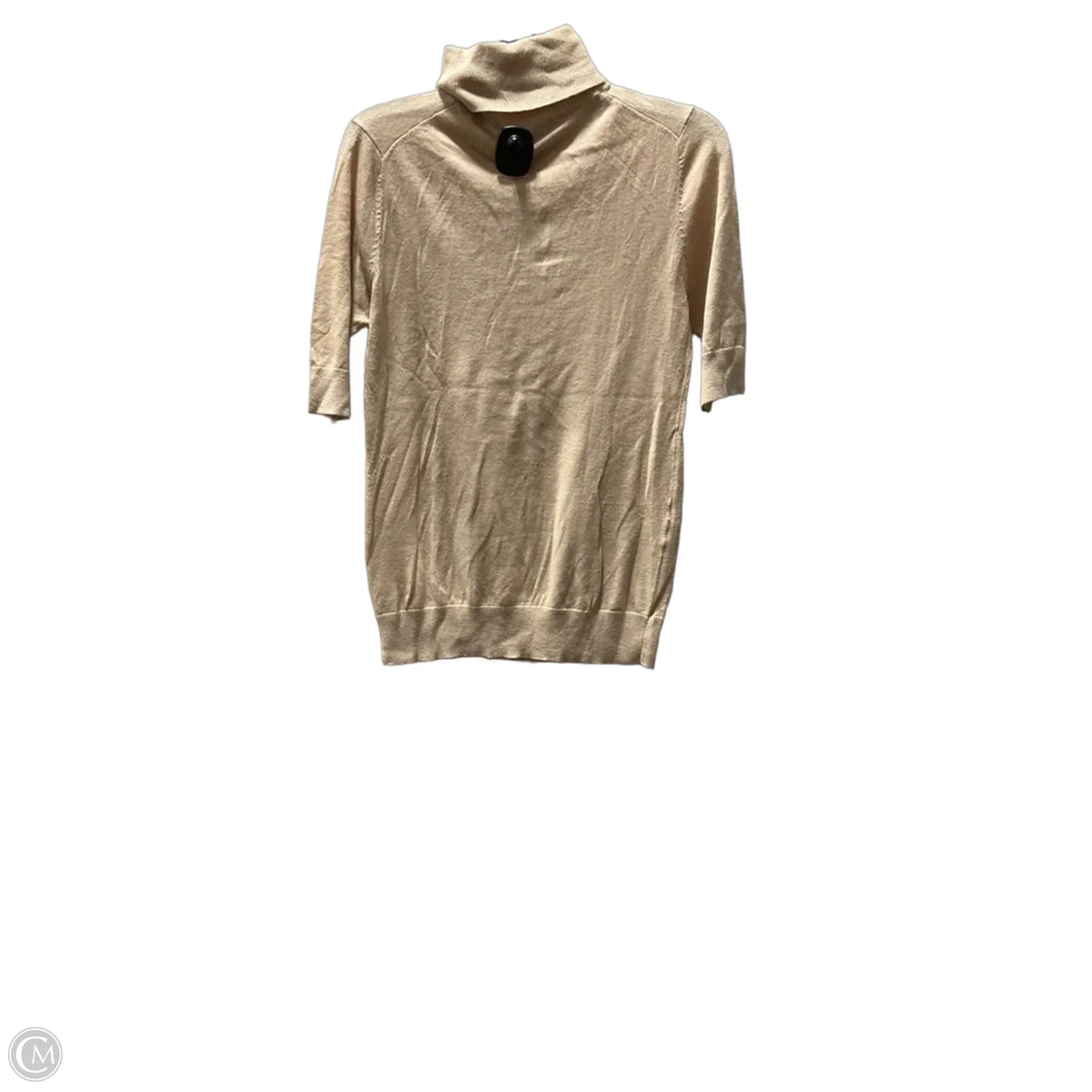 Top Short Sleeve Basic By Ann Taylor In Cream, Size: M