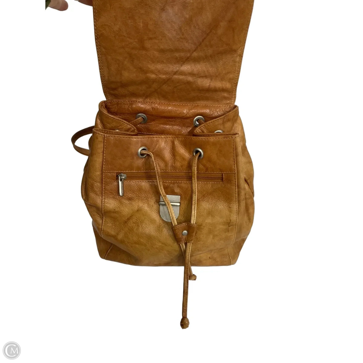 Backpack Leather By Rialto, Size: Medium