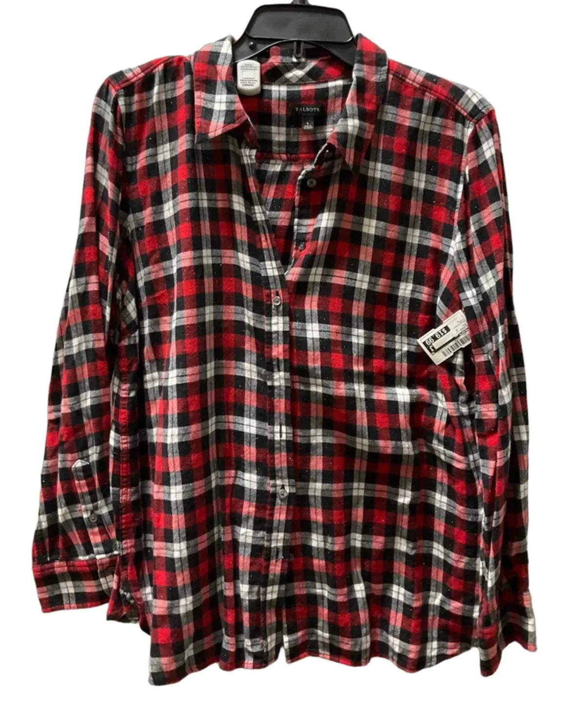 Blouse Long Sleeve By Talbots In Red, Size: L