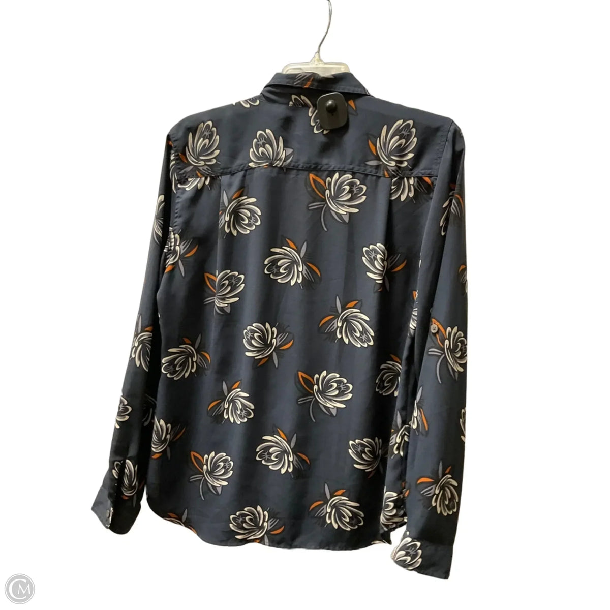 Blouse Long Sleeve By Loft In Blue, Size: M