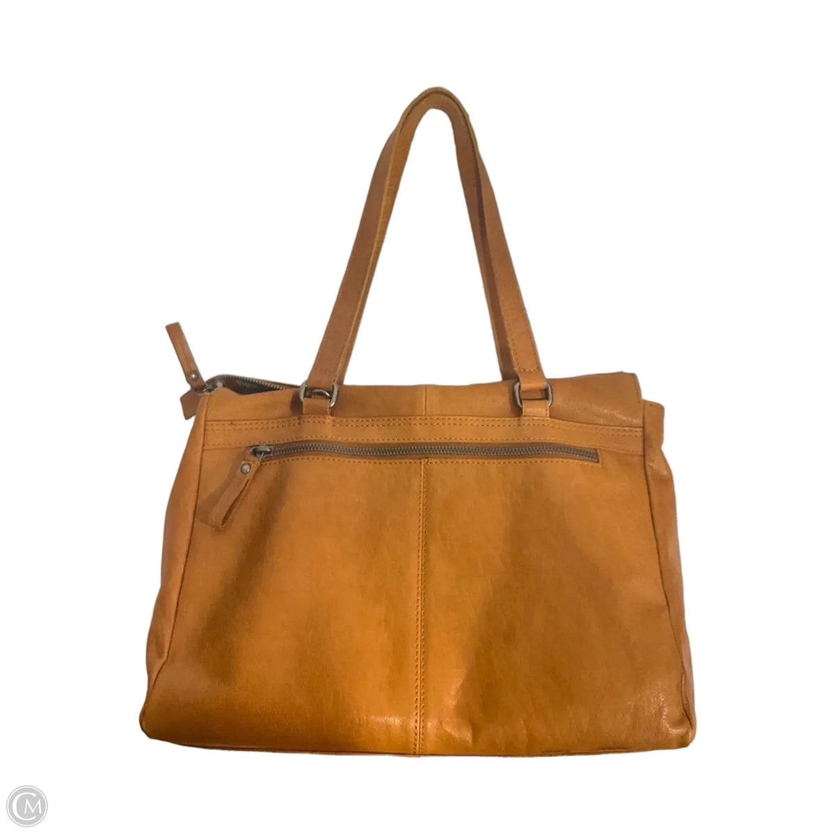 Handbag Leather By Cmf, Size: Large