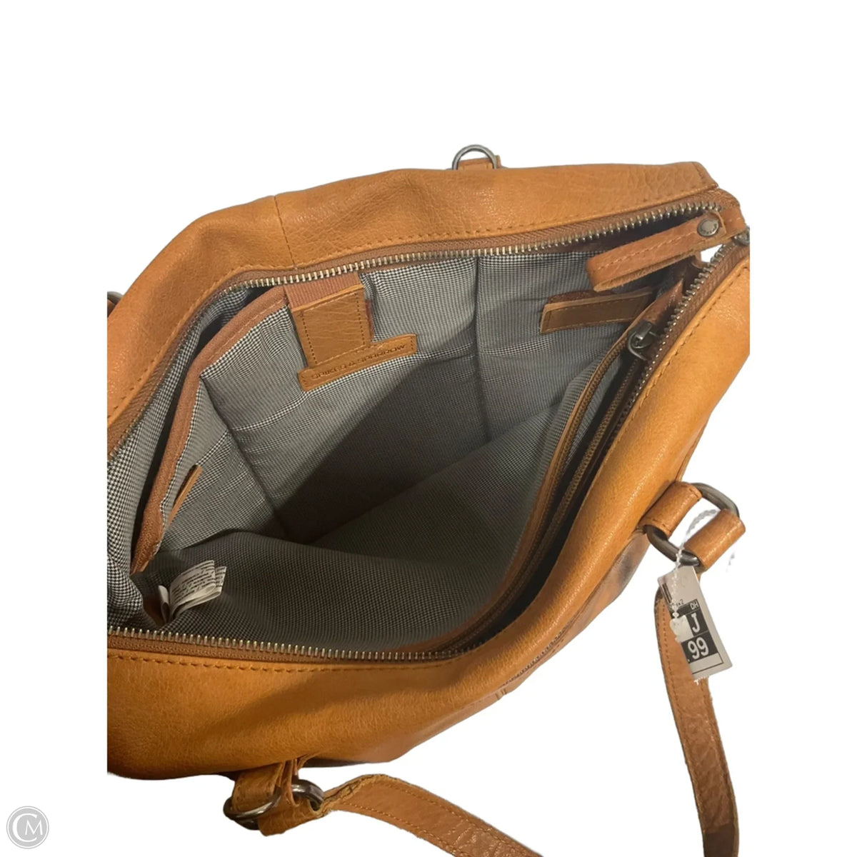 Handbag Leather By Cmf, Size: Large