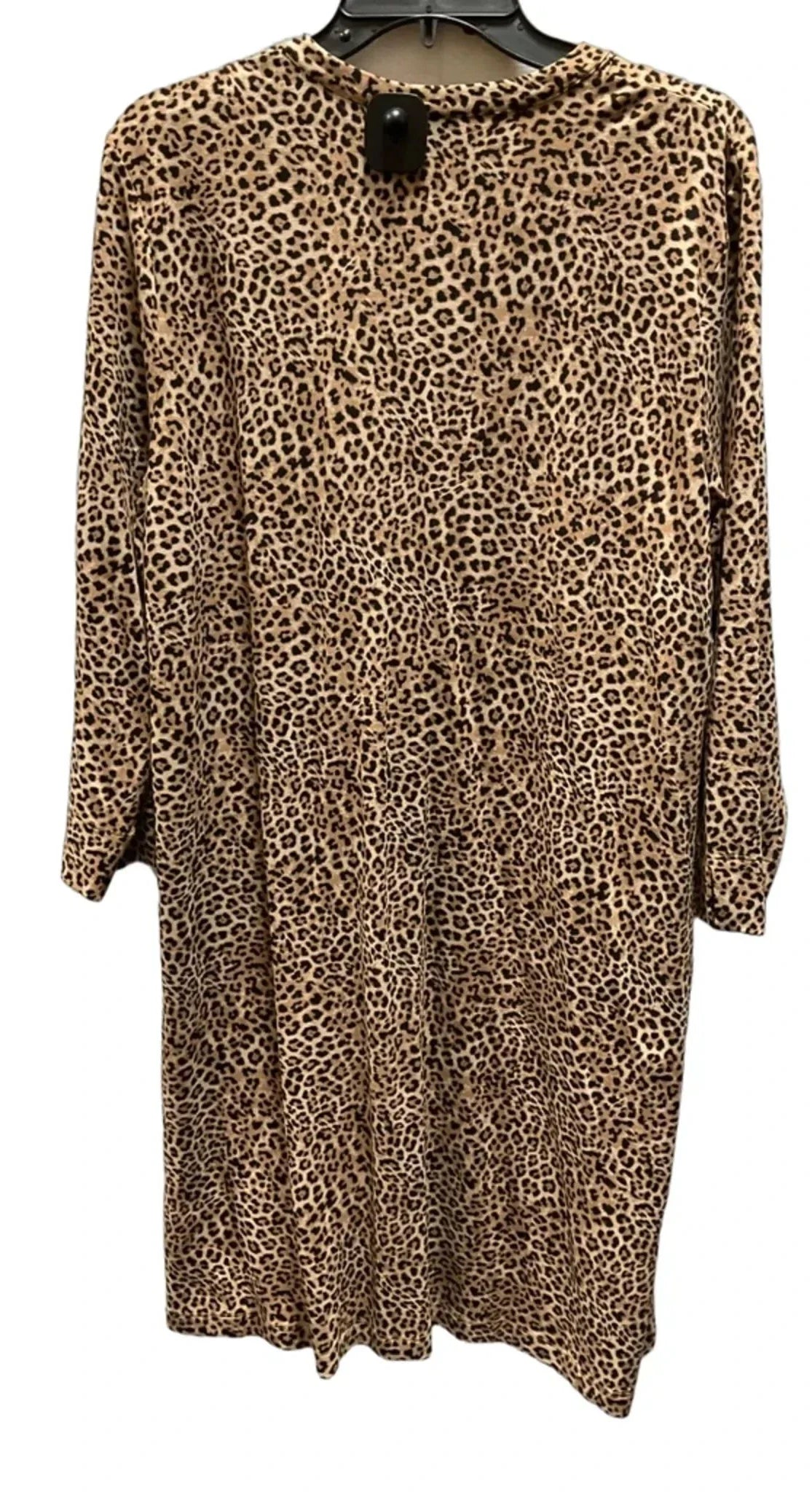 Dress Casual Midi By J. Jill In Leopard Print, Size: L