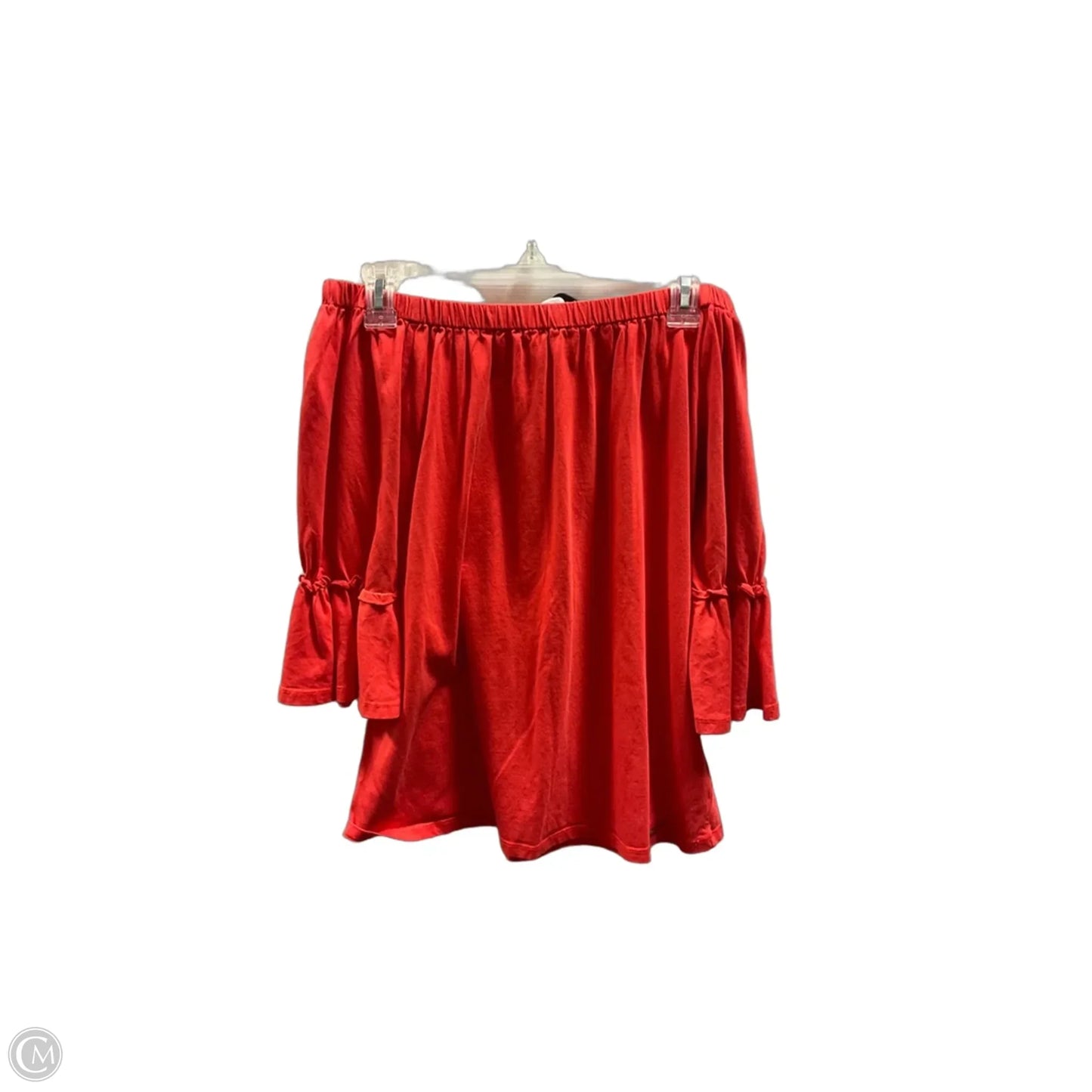 Top 3/4 Sleeve By Michael By Michael Kors In Orange, Size: M