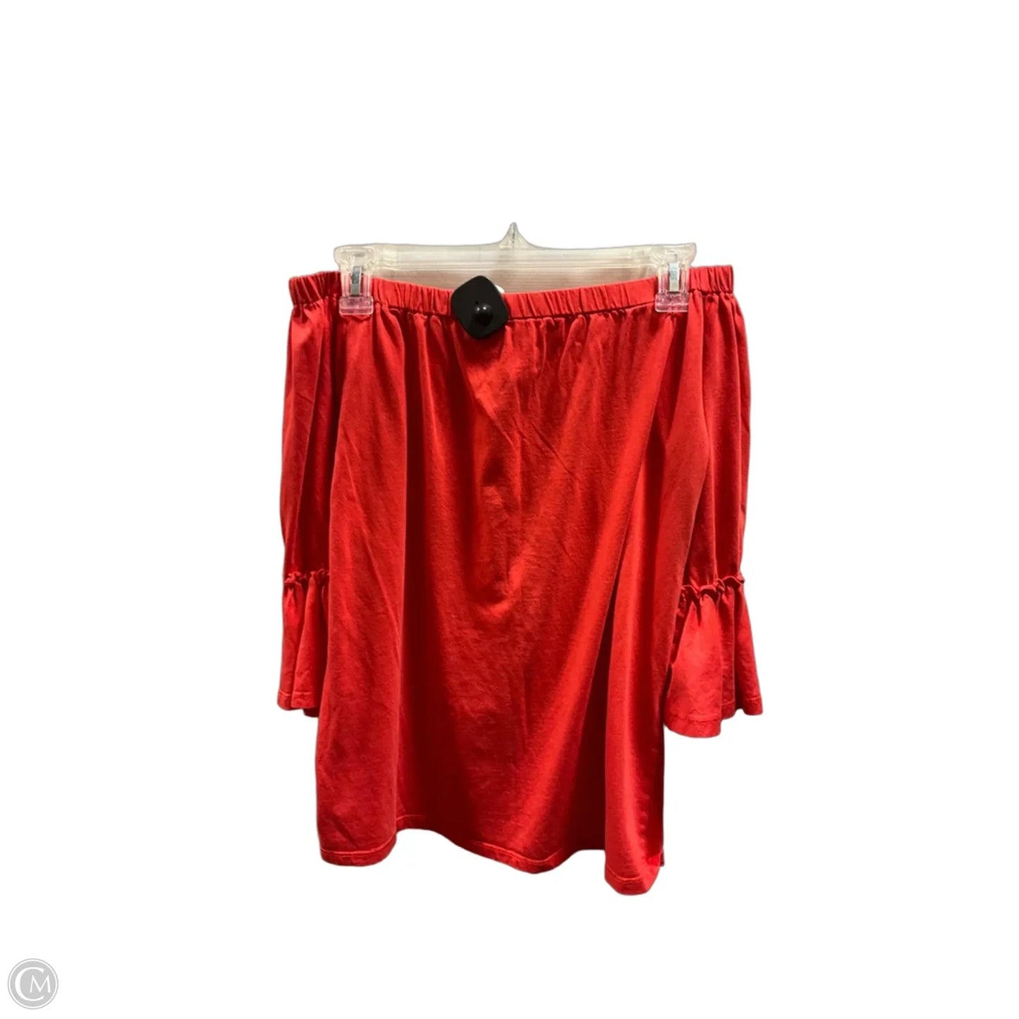 Top 3/4 Sleeve By Michael By Michael Kors In Orange, Size: M