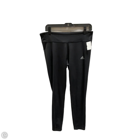 Athletic Leggings By Adidas In Black, Size: L