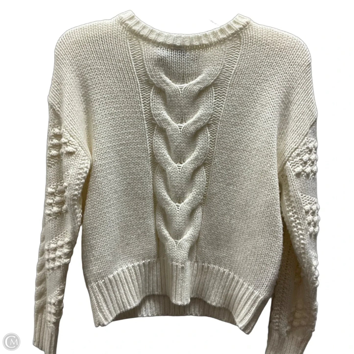 Sweater By Moon And Madison In Cream, Size: Xs