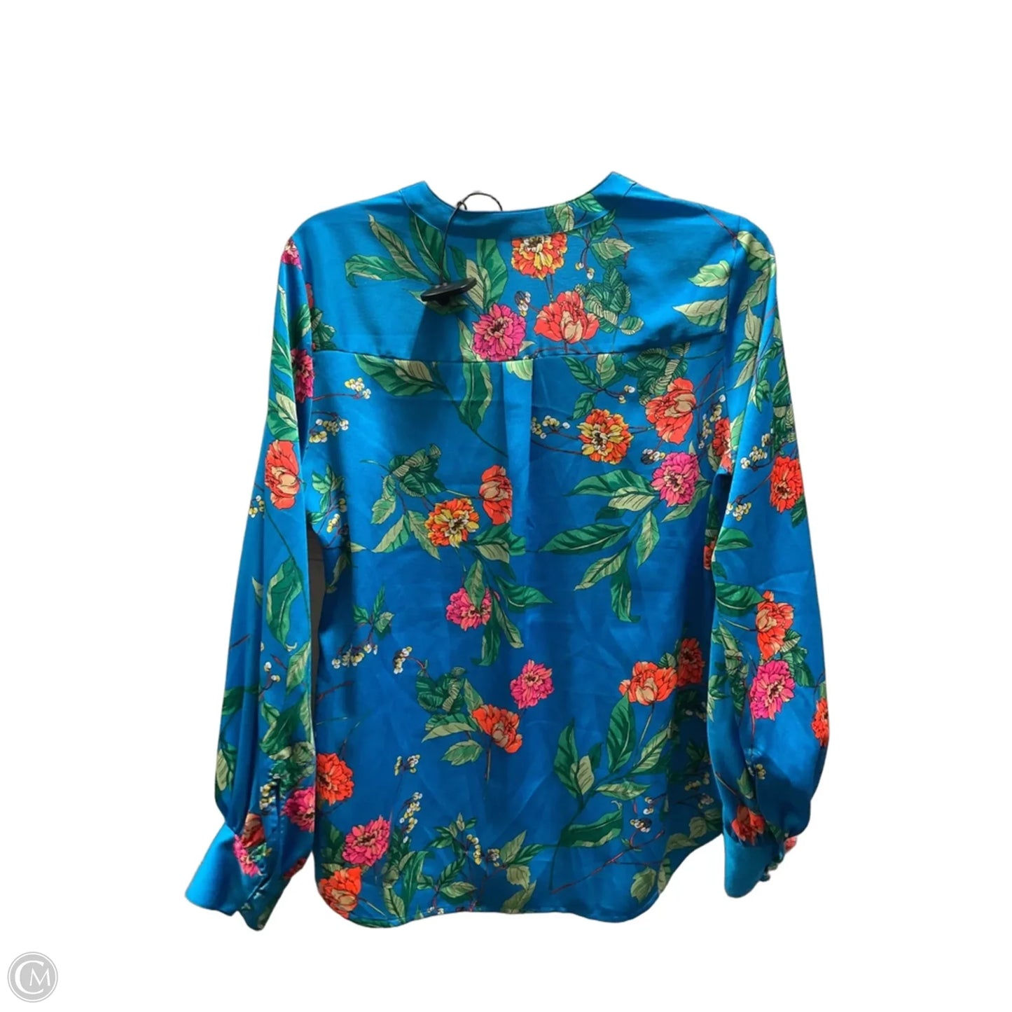 Top Long Sleeve By Express In Floral Print, Size: M
