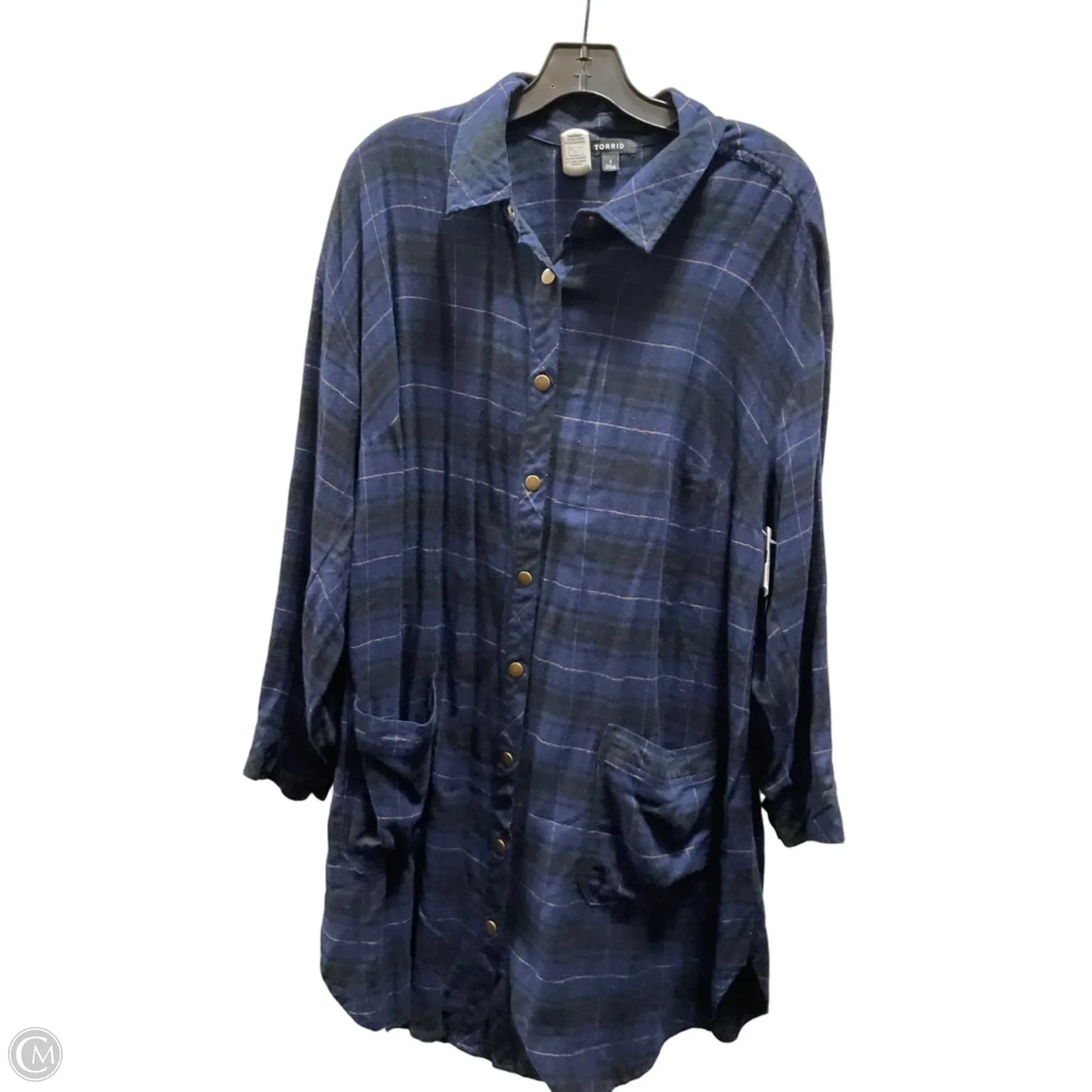 Dress Casual Midi By Torrid In Plaid Pattern, Size: 0