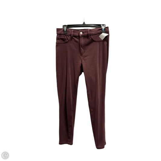 Pants Leggings By Banana Republic In Maroon, Size: 4