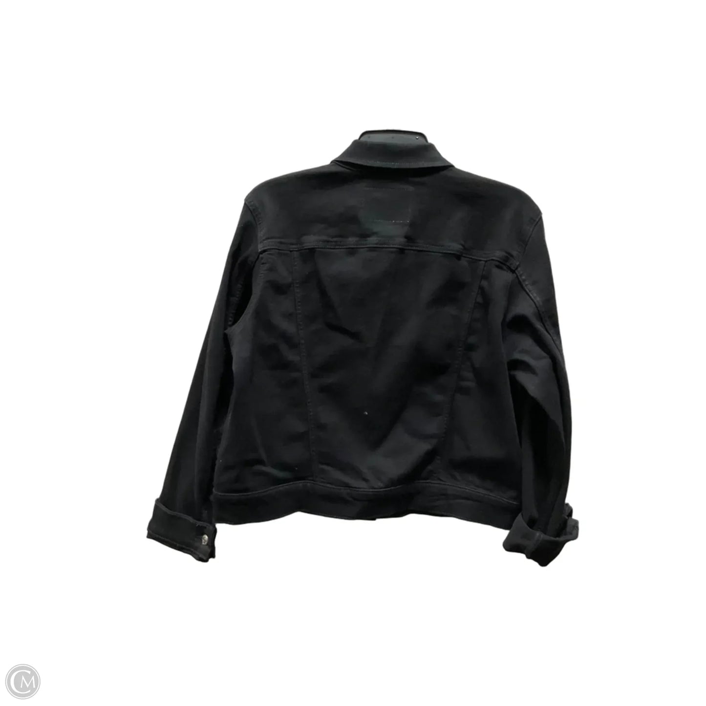 Jacket Denim By Calvin Klein In Black, Size: L