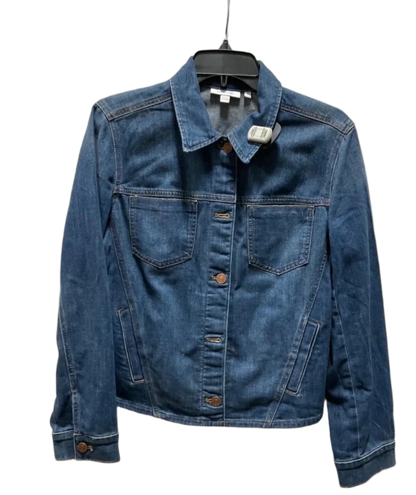 Jacket Denim By Chicos In Blue, Size: L