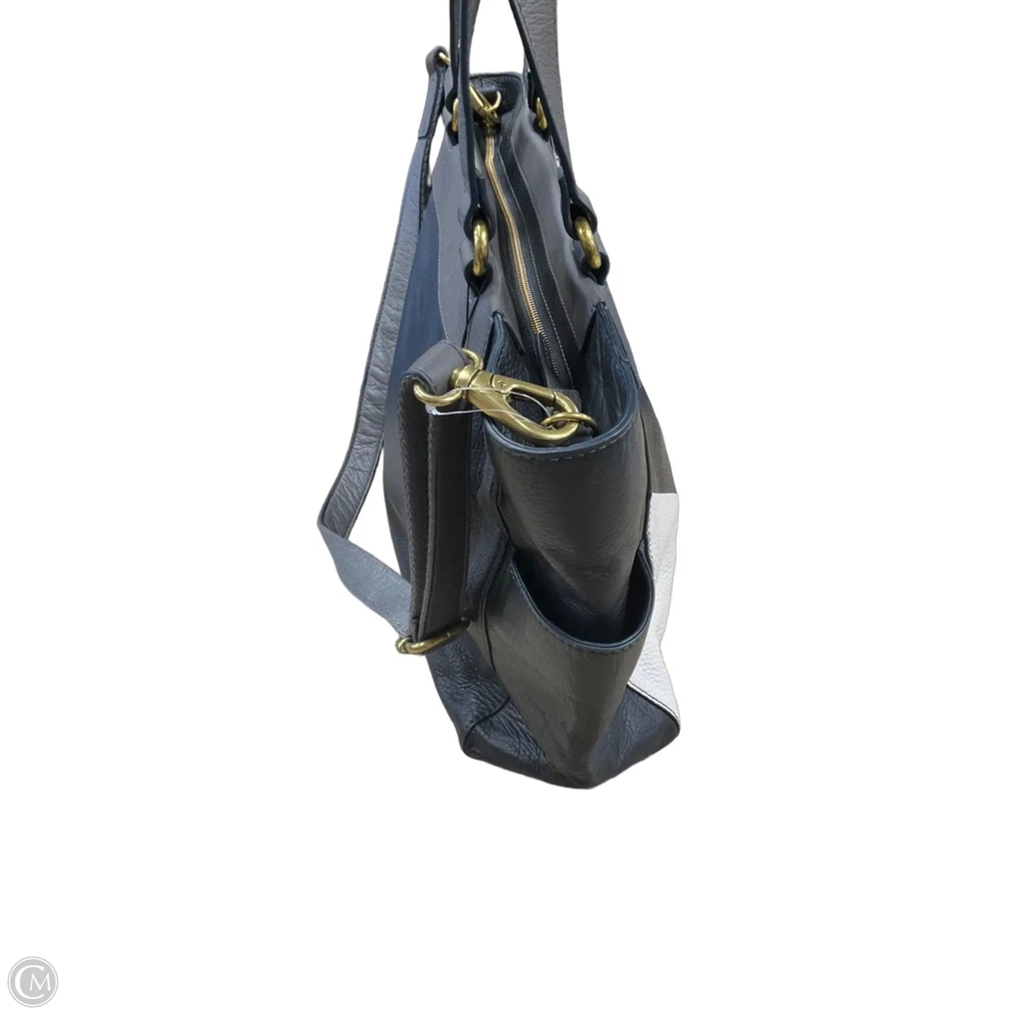Tote Leather By Fossil, Size: Medium