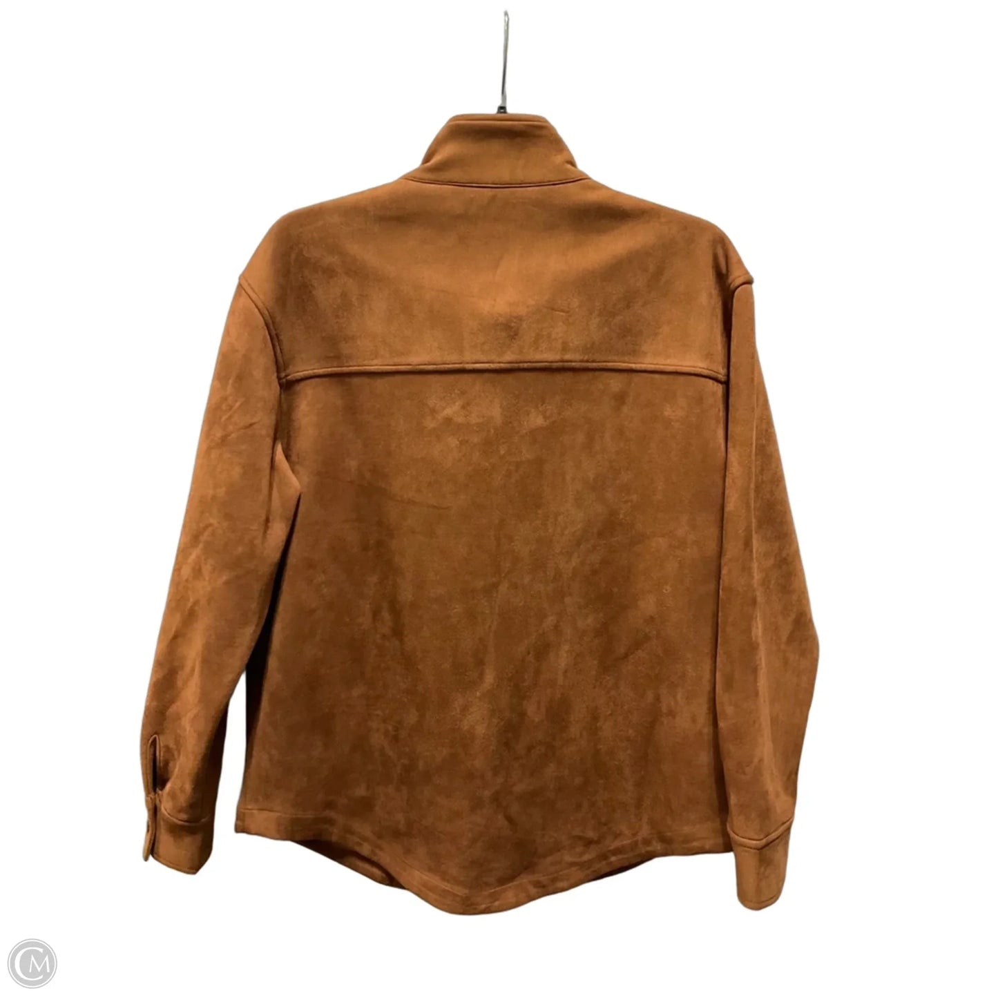 Top Long Sleeve By Liverpool In Brown, Size: M