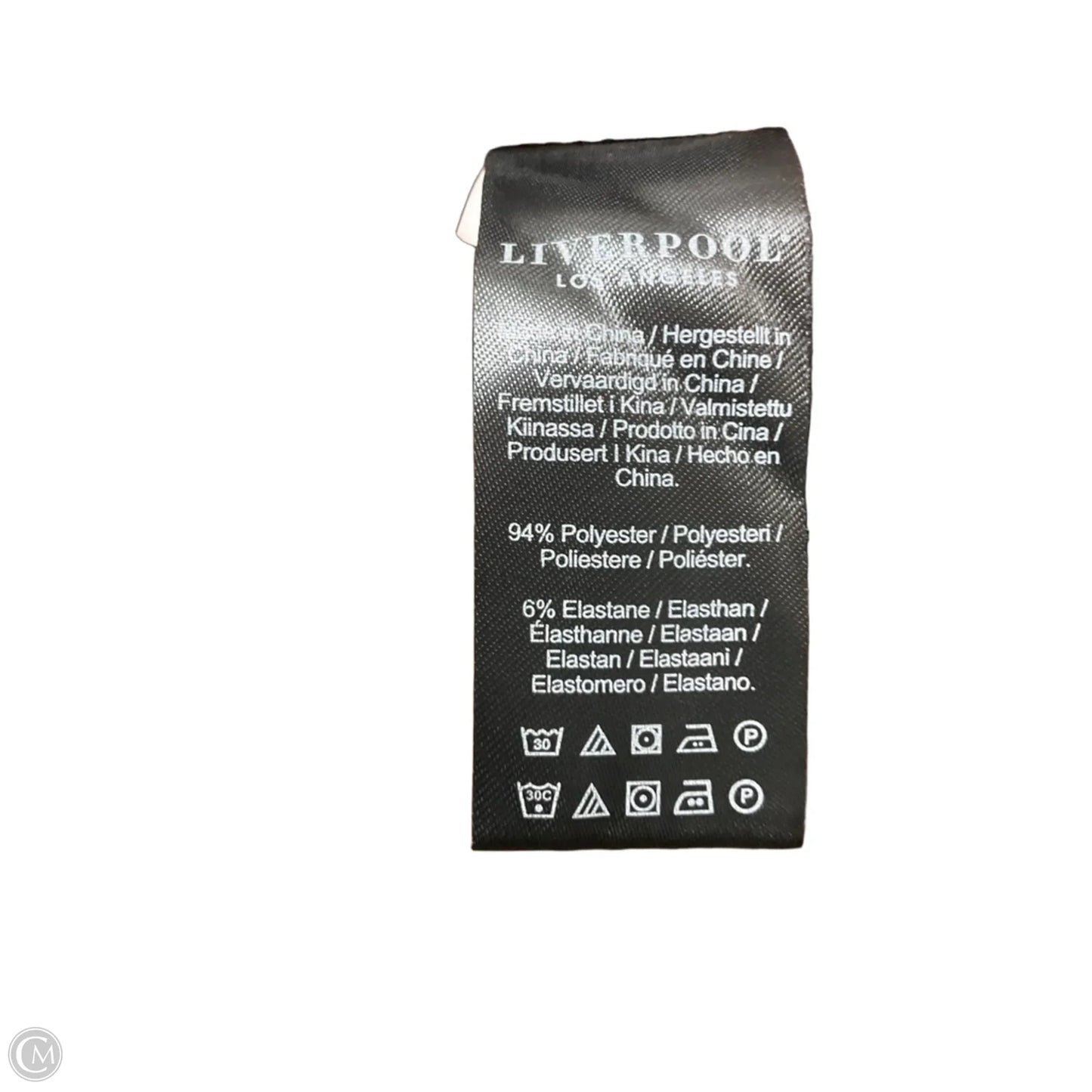Top Long Sleeve By Liverpool In Brown, Size: M