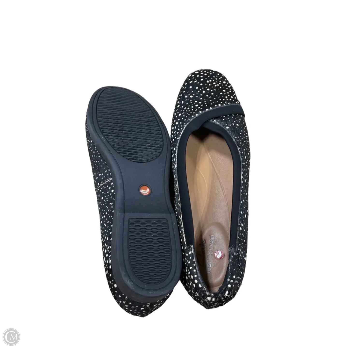 Shoes Flats By Clarks In Black, Size: 8.5