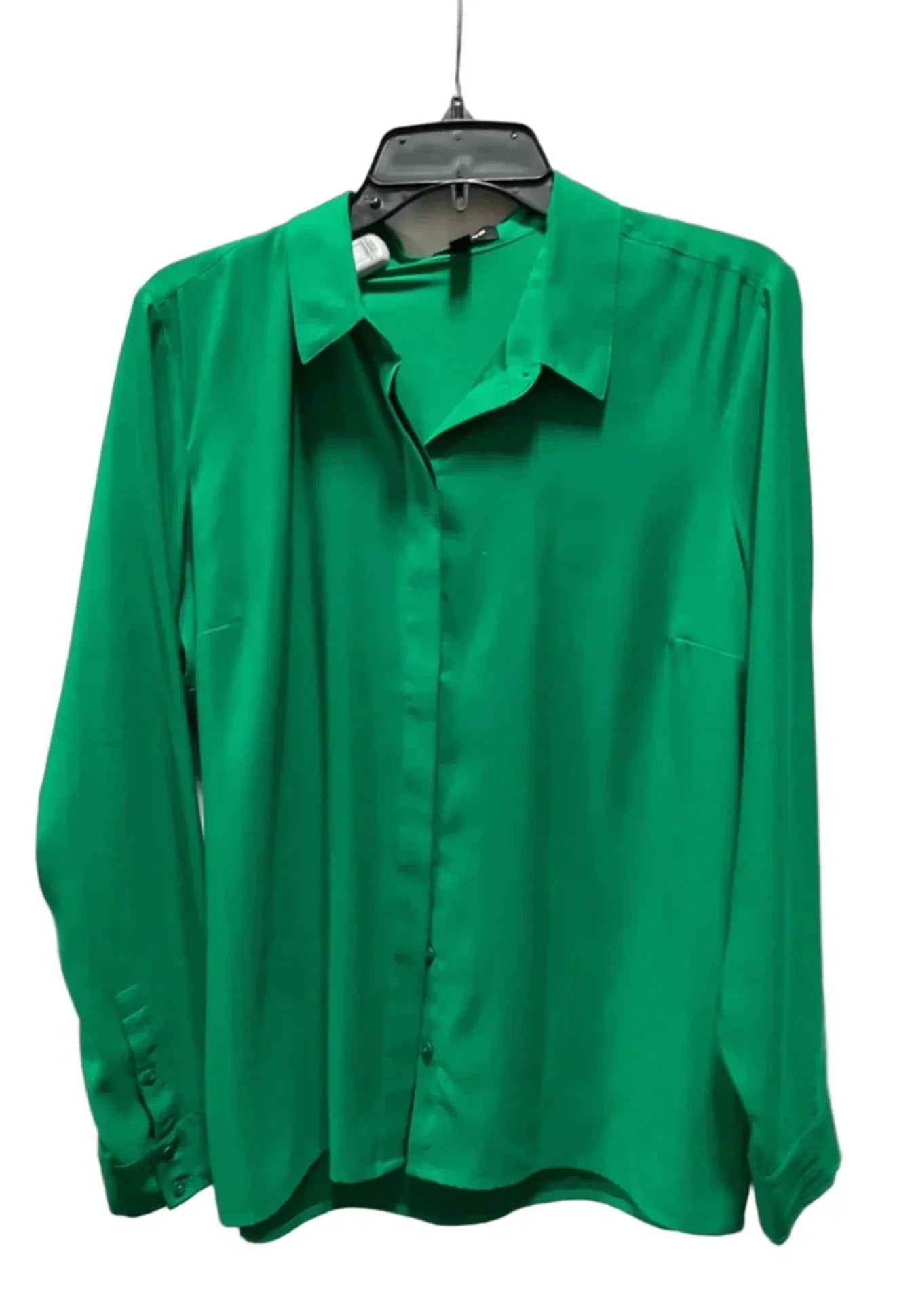 Top Long Sleeve By Express In Green, Size: L