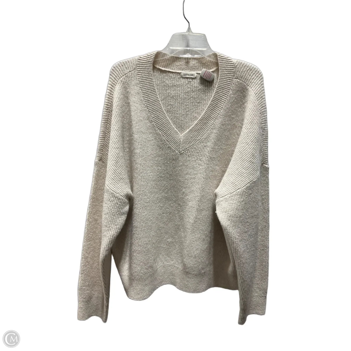 Sweater By Olivia Grey In Tan, Size: Xl