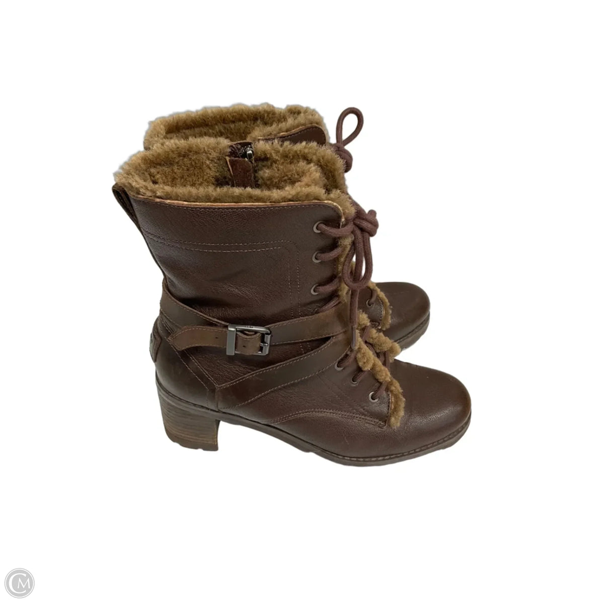 Boots Designer By Ugg In Brown, Size: 8