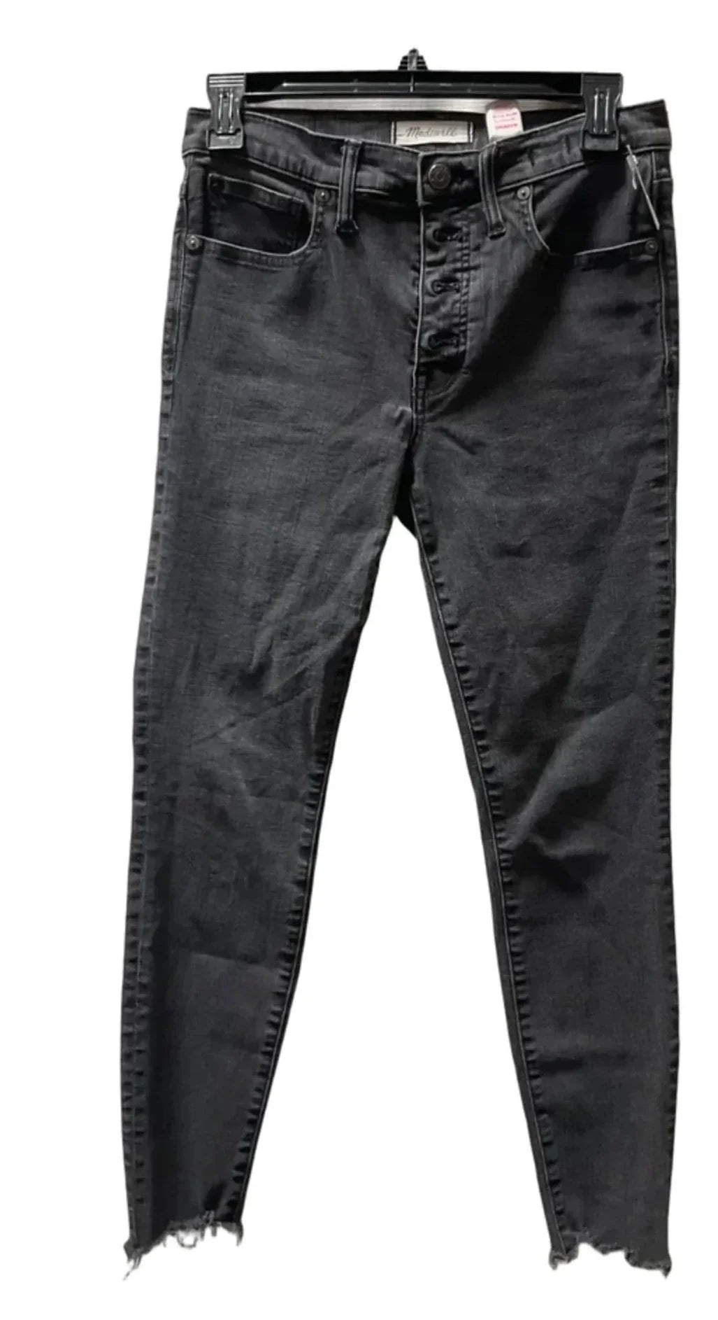 Jeans Straight By Madewell In Black, Size: 28