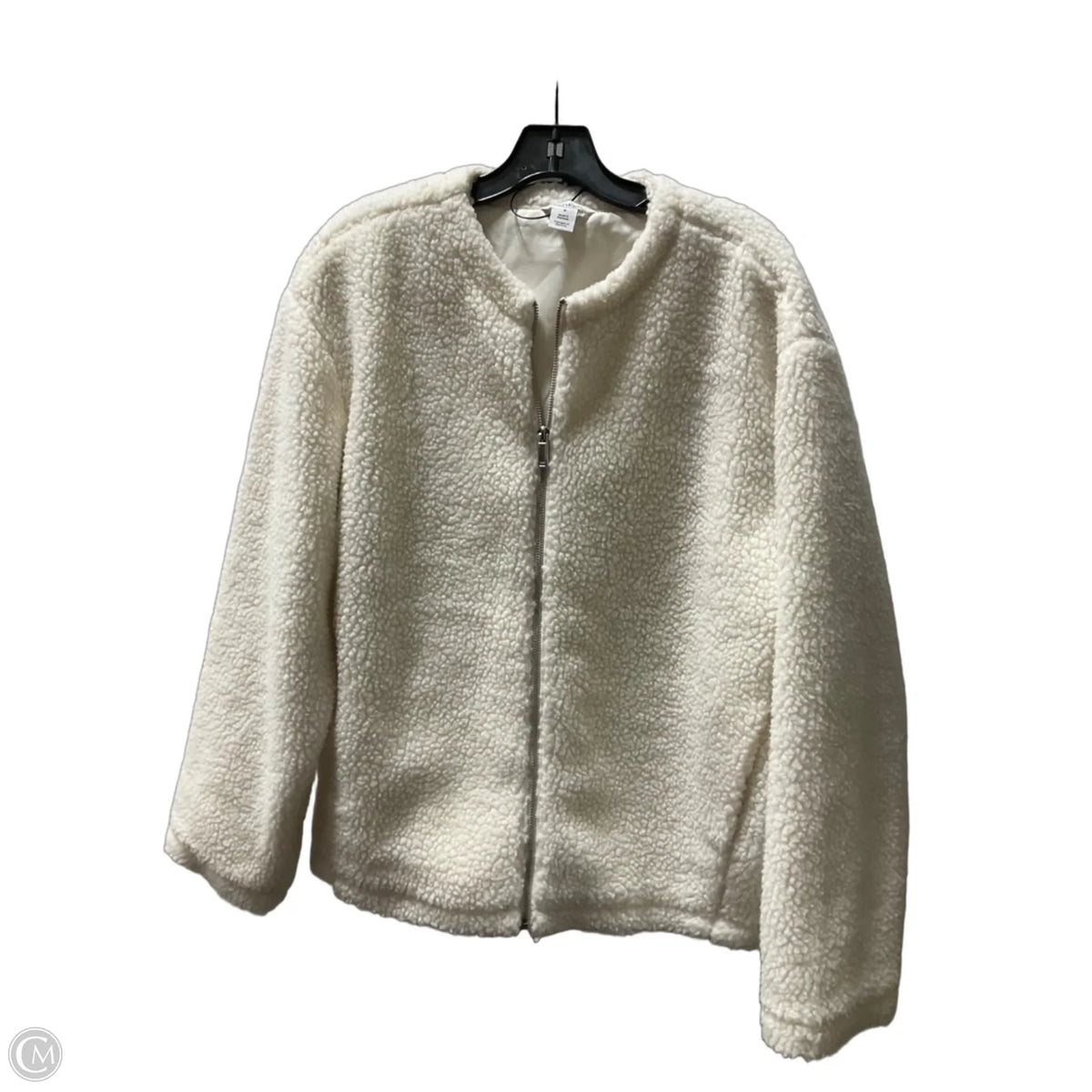 Sweater By Calvin Klein In White, Size: Mp
