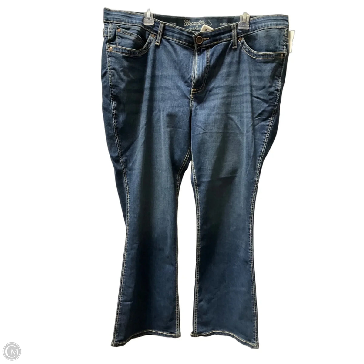 Jeans Straight By Wrangler In Blue, Size: 20