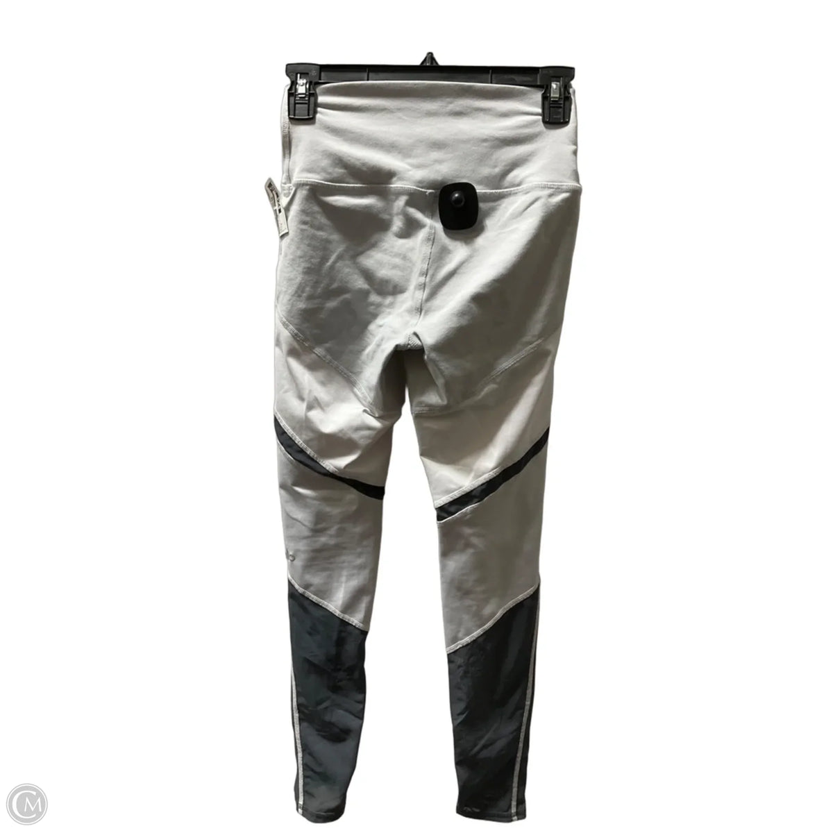 Athletic Leggings By Alo In Grey & White, Size: S