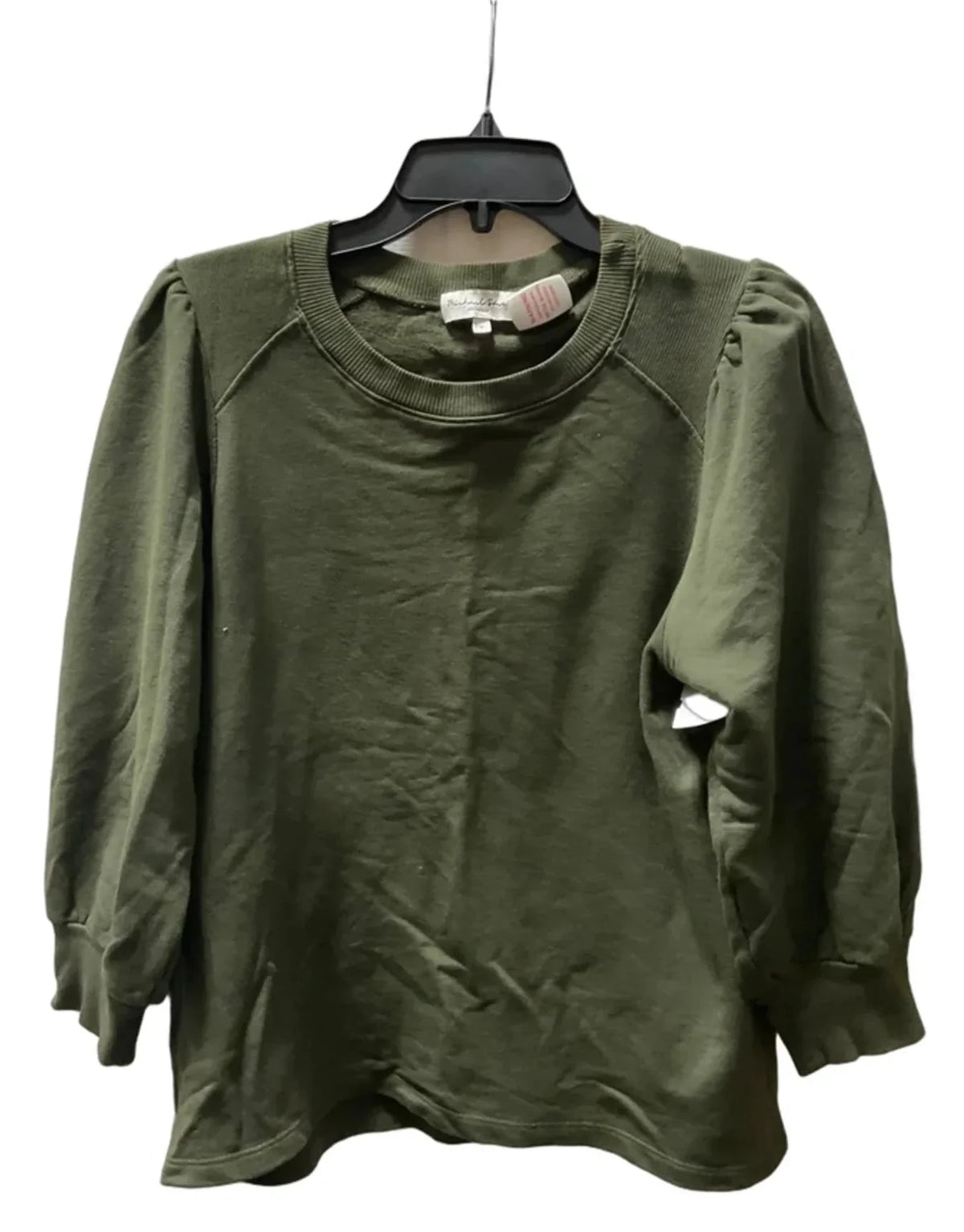 Top Long Sleeve By Michael Stars In Green, Size: S