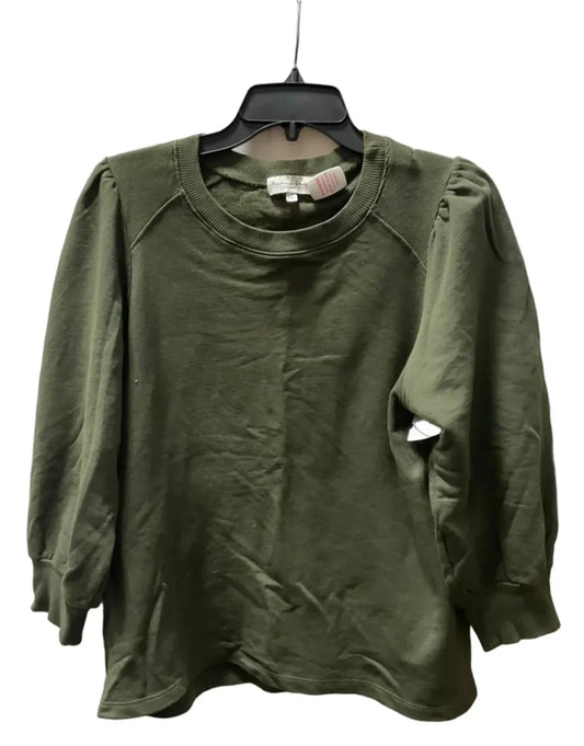 Top Long Sleeve By Michael Stars In Green, Size: S